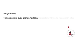 Trakeostomi Bakımı